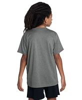 Nike Big Kids' Legend Swoosh-Logo Crewneck Dri-fit T-Shirt