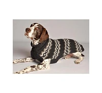 Chilly Dog Chilly Dogs Grey Diamonds Dog Sweater