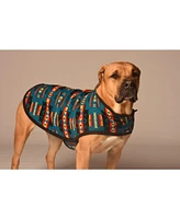 Chilly Dog Turquoise Southwest Blanket Coat