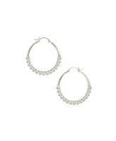 Astor & Orion Calla Hoops Silver