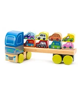 Cubika Wise Elk/Cubika Wooden Toy - Truck with Cars Lm-12 - Assorted Pre