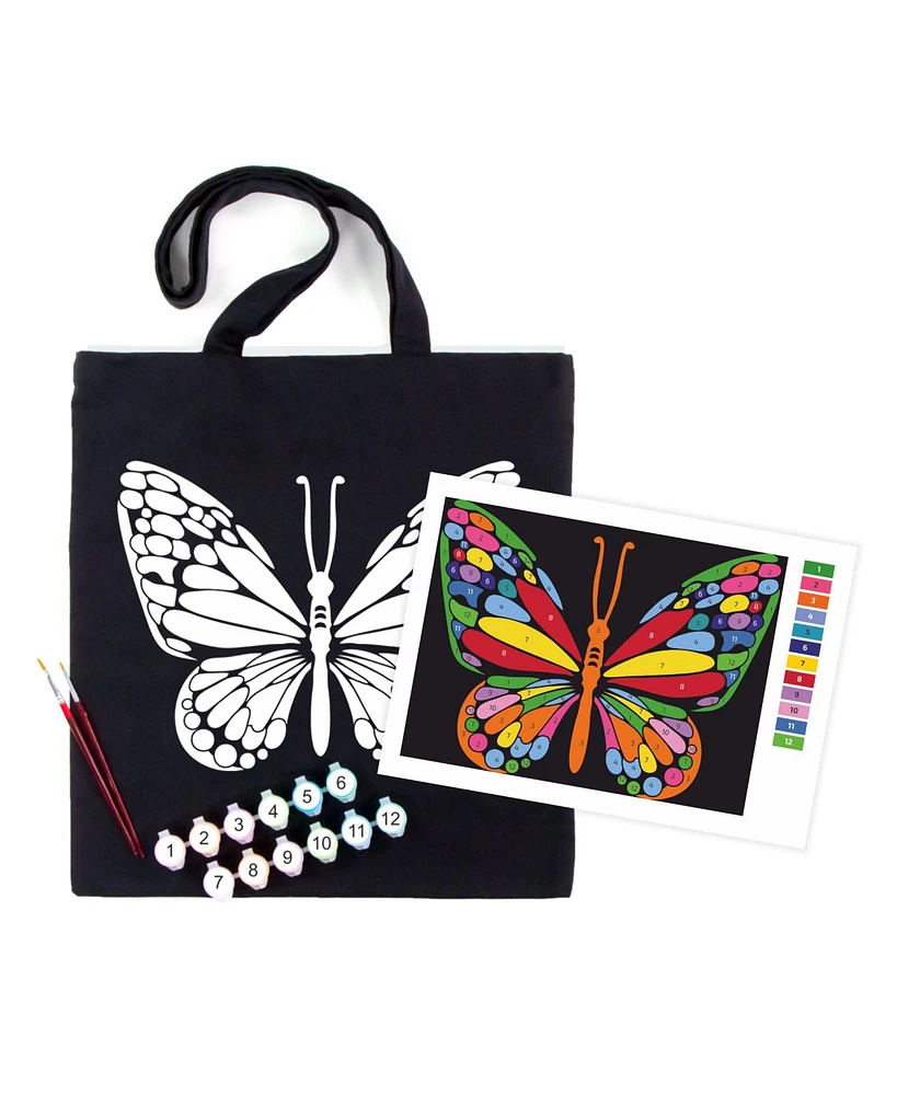 Rosa ROSATalent: Eco-Friendly Cotton Ecobag Coloring Kit – Magic Butterfly (220 Gsm, 38x42 cm)