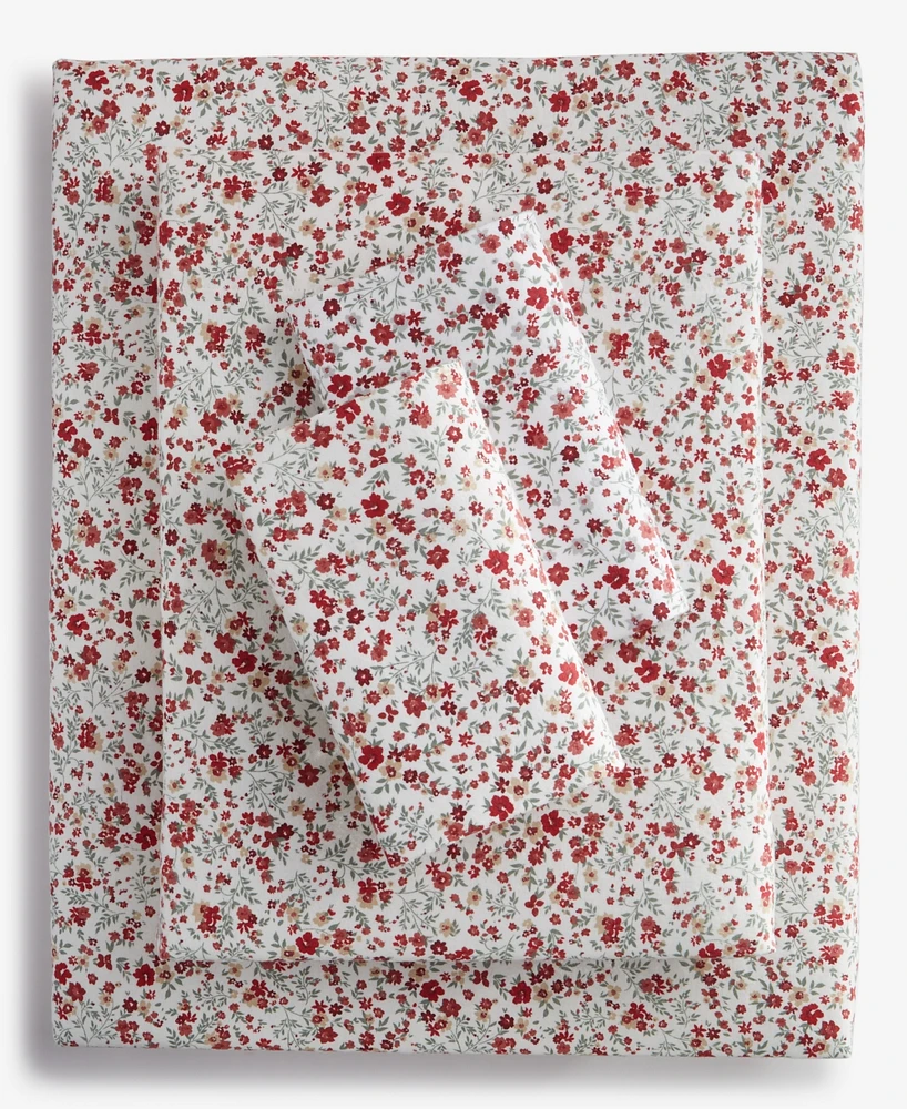Charter Club Printed Flannel Cotton 4-Pc. Sheet Set, Queen, Exclusively at Macy's