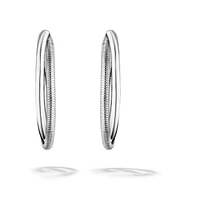 Judith Ripka Eternity Round Hoop Earrings