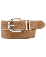 Steve Madden Women's Metal-Keeper Faux-Leather Belt