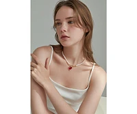 Kokoro Freshwater Pearl Heart Necklace 18" For Women