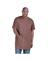 KingSize Big & Tall Shrink-Less Lightweight Longer-Length Crewneck Pocket T-Shirt