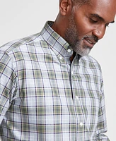 Club Room Men's Fellow Plaid Dress Shirt, Created for Macy's