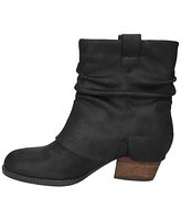 Bella Vita Women's Twyla Slouch Block Heel Ankle Boots