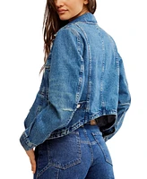 Free People Women's Cotton Jade Classic Denim Jacket