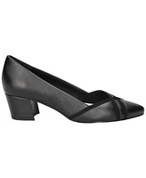 Easy Street Women's Lotus Block Heel Pumps
