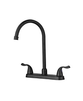 Streamdale Furniture Kitchen Sink Faucet With 2 Handles, 3-Hole Installation, Matte