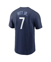 Nike Men's Bobby Witt Jr. Navy Kansas City Royals Connect Fuse Name Number T-Shirt