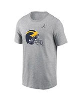 Jordan Men's Heather Gray Michigan Wolverines Primetime Evergreen Alternate Logo T-Shirt