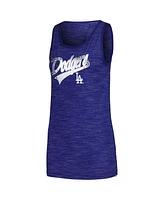 New Era Women's Royal Los Angeles Dodgers Space-Dye Active Tank Top