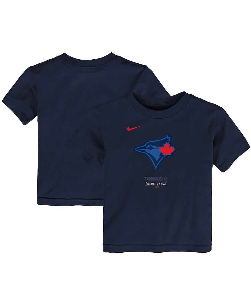 Nike Toddler Boys and Girls Navy Toronto Blue Jays 2024 City Connect Large Logo T-Shirt