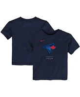 Nike Toddler Boys and Girls Navy Toronto Blue Jays 2024 City Connect Large Logo T-Shirt