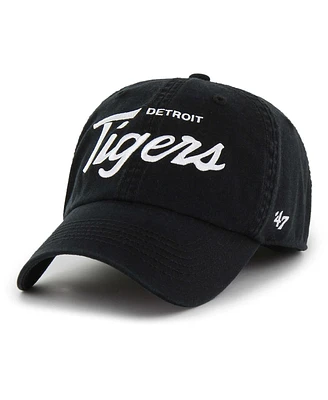 '47 Brand Men's Black Detroit Tigers Crosstown Classic Franchise Fitted Hat