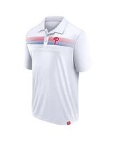 Fanatics Men's White Philadelphia Phillies Big Tall Victory For Us Interlock Polo Shirt