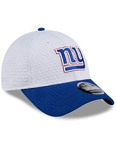 New Era Big Boys and Girls White/Royal New York Giants 2024 Nfl Training Camp 9FORTY Adjustable Hat