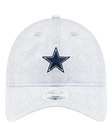 New Era Women's Silver Dallas Cowboys Smiley 9TWENTY Adjustable Hat