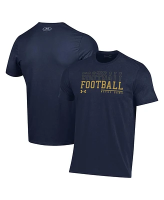 Under Armour Men's Navy Notre Dame Fighting Irish 2024 Sideline Football Performance T-Shirt