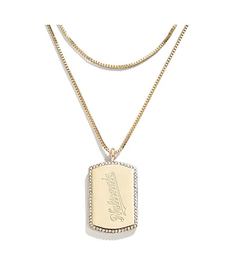 Wear by Erin Andrews x Baublebar Washington Nationals Dog Tag Necklace