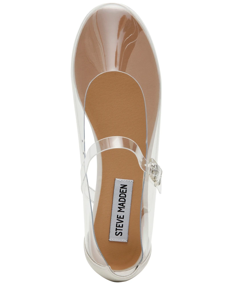 Steve Madden Women's Vinetta Vinyl Mary Jane Flats