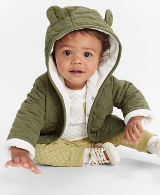 First Impressions Baby Boys Micro-Fleece-Lined Hooded Jacket, Created for Macy's