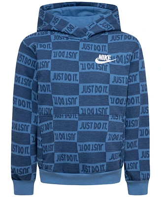 Nike Sportswear Little Boys Textured Club Fleece Pullover Hoodie