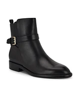 Nine West Women's Hoken Almond Toe Casual Ankle Booties