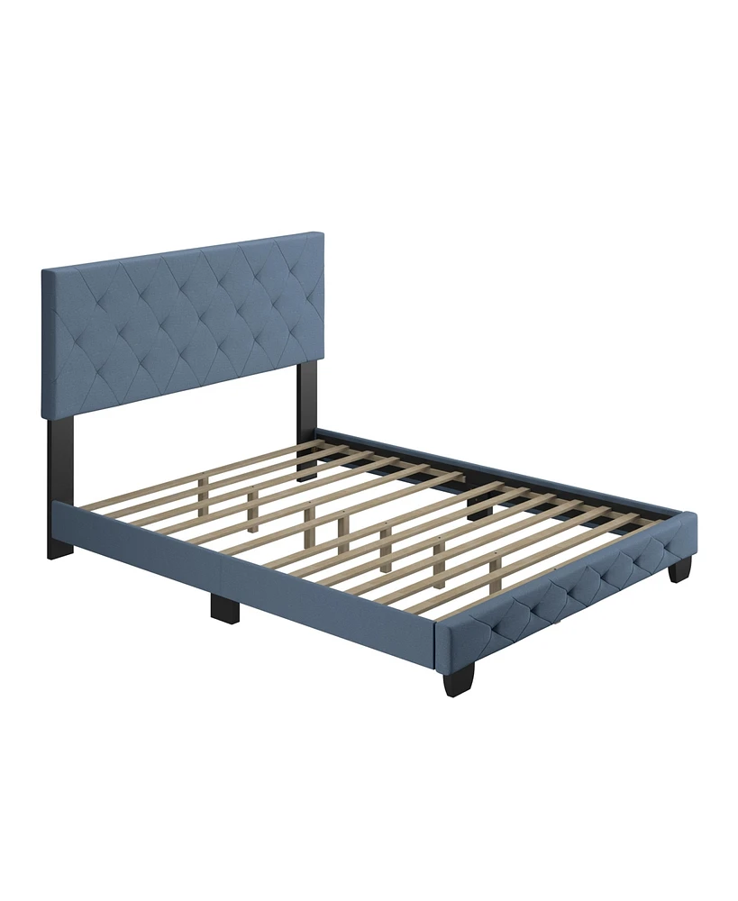 Boyd Sleep Chloe Linen Upholstered Platform Bed Frame