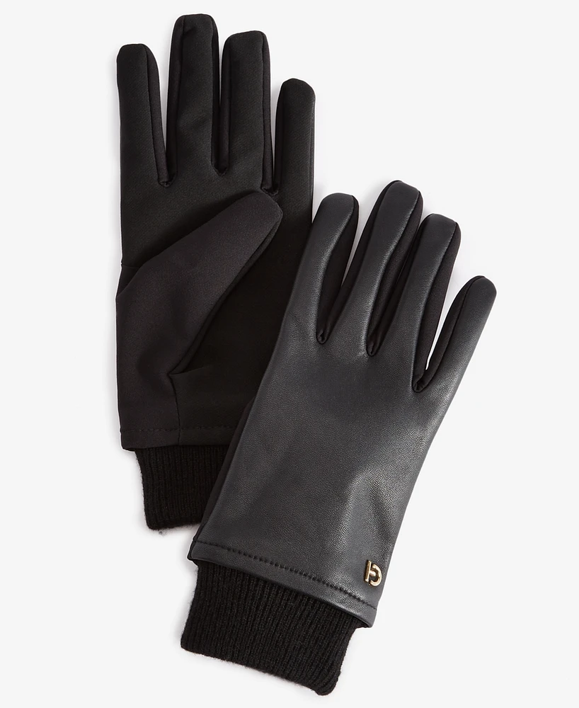 Cole Haan Women's Stretch-Palm Leather Gloves