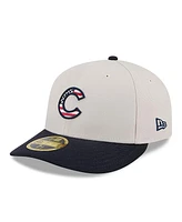 New Era Men's Black Chicago Cubs 2024 Fourth of July Low Profile 59FIFTY Fitted Hat