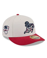 Men's New Era Red Oakland Athletics Fourth of July Low Profile 59FIFTY Fitted Hat