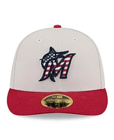 Men's New Era Red Miami Marlins Fourth of July Low Profile 59FIFTY Fitted Hat