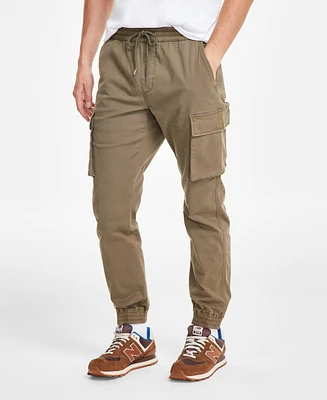 Sun + Stone Men's Garment-Dyed Cargo Jogger Pants, Created for Macy's