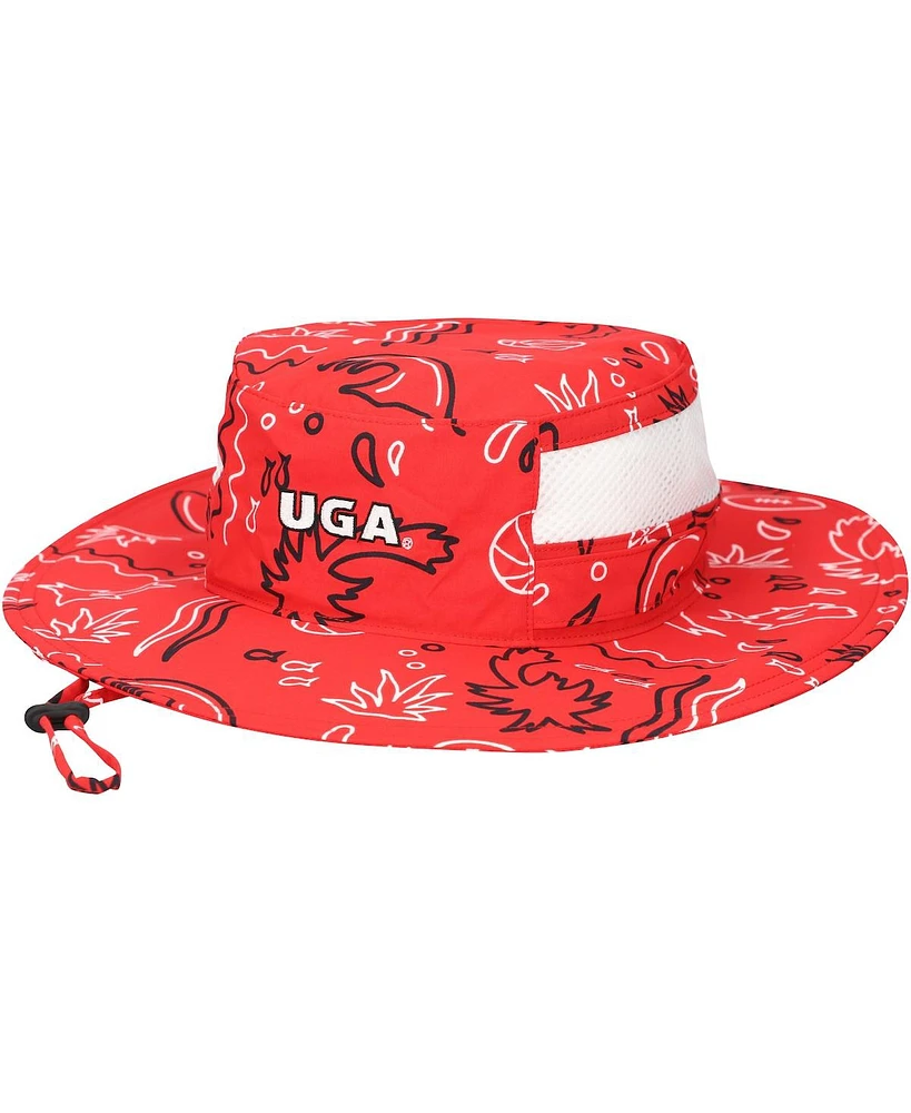 Columbia Men's and Women's Red Georgia Bulldogs Bora Bora Printed Booney Hat