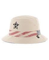 '47 Brand Men's Khaki Houston Astros Glory Daze Bucket Hat