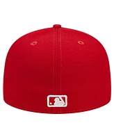 New Era Men's Red Philadelphia Phillies Logo 59FIFTY Fitted Hat