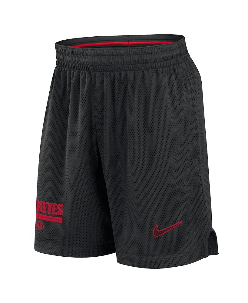 Nike Men's Black Ohio State Buckeyes 2024 Sideline Mesh Shorts