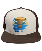 Pro Standard Men's Cream/Brown Chicago Bulls Glint Sunset Snapback Hat