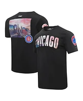 Pro Standard Men's Black Chicago Cubs Cityscape T-Shirt