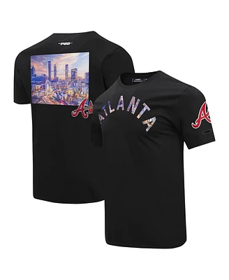 Pro Standard Men's Black Atlanta Braves Cityscape T-Shirt