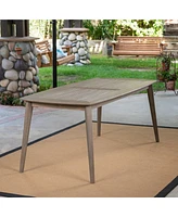 Streamdale Furniture Elegant Acacia Wood Outdoor Dining Table with Smooth Lines by Fred