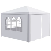 Streamdale Furniture 10'x10' Party Tent Outdoor Heavy Duty Gazebo Wedding Canopy + 4 Removable Walls