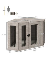 Streamdale Furniture Chic Dog Kennel with Side Table Functionality