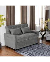 Simplie Fun Ultra-Comfy 3-in-1 Sofa Sleeper with Storage, Usb Charging, and Premium Velvet