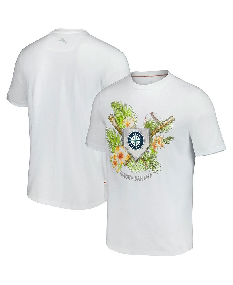 Tommy Bahama Men's White Seattle Mariners Island League T-Shirt