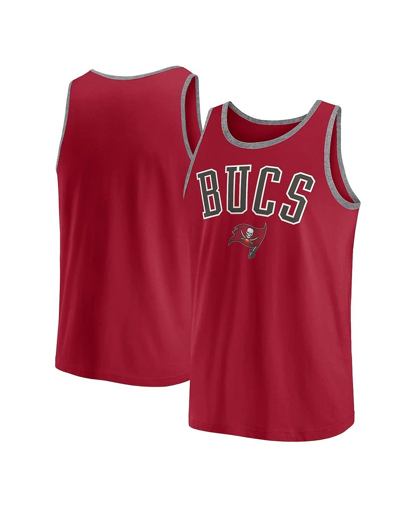 Fanatics Men's Red Tampa Bay Buccaneers Bet Tank Top